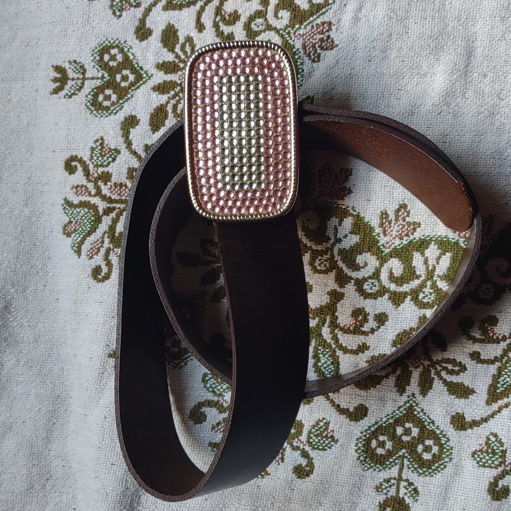 Hollister Brown Leather Belt Size S/P